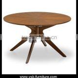 DT-031 Round Wood Leisure Coffe Shop Table thumbnail-1