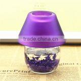 Armoa Candle in Mini Frost Glass Bottle Lamp