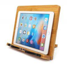 Cookbook Holder Adjustable Book Cookbook Holder Book Stand Tablets Holder Reading Rest Stand Bamboo Craft Bamboo Book Stand thumbnail-3