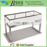 Wholesale Stainless Steel Display Stand Showcase With Glass Sliding Door thumbnail-1