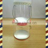 lucency PVC round tin bucket tin can tin box with handle