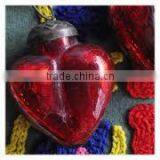 Glass Heart Shaped Christmas Ornament thumbnail-2