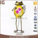 Specialized Style Cute Frog Craft Metal 24x14x53CMH HG8485 Cheap Garden Decor With High Quality