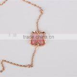 Lovely Cute Flower Bracelet 925 Cheap Silver Bracelet With Pink Onyx Bracelet thumbnail-4