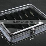 C67 ANPHY 12 Unit Watch Display Case Aluminium Watch Box Flannelette Quality Choice thumbnail-2
