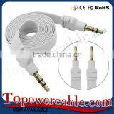 Wholesale Flat Noodle Design 3.5Mm Stereo Auxillary Audio Cable Extension thumbnail-2