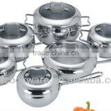 12Pcs Geman Technologic Stainless Steel Cooking Equipment