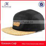 Custom Cork Brim 5 Panel Hat With Your Design Logo Wholesale thumbnail-2