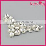 Wholesale New Glass Embellishment With Silver Chain on Back WRE-254 thumbnail-3