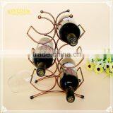 Ornaments Style Home Decoration Six Bottles of Wine Iron Mount Rack thumbnail-6