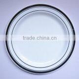 6'' Disposable PS Plate With Silver Rim thumbnail-1