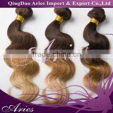 Grade 7A Peruvian Virgin Hair Body Wave Three 3 Tone Ombre Hair Extensions Unprocessed Peruvian Body Wave Virgin Hair thumbnail-2