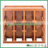 12-bottle Bamboo Cellar Cube Wine Rack thumbnail-1