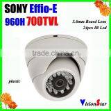 1/3" Exview HAD CCD II Sony Effio-E 700TVL 3.6mm Board Lens 24 IR LED Indoor Security CCTV Camera thumbnail-1