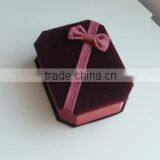 2015 Hot Sale Jewlery Set Box Velvet Flannelette Flocking Custom p