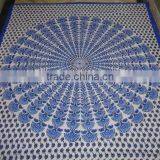 New White Peocock Prints Bedsheets Tapestry thumbnail-5