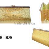 China Online Factory Wholesale New Product Ladies Clutch Purse Women Golden Purse thumbnail-1