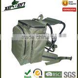 Military fishing bag army green fishing bag backpack with chair