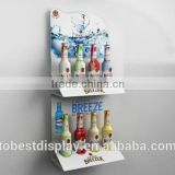 elegant white pirnt wall mount acrylic wine bottle holder,acrylic wine rack