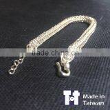 Manual Customized 925 Six Corner Sterling Silver Bracelet Jewelry thumbnail-2