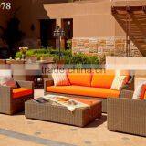 New Design Poly Rattan Garden Sofa Set - Synthetic Rattan Sofa Set Furniture -1.2mm Thickness Alu Frame Power Coating Hand Woven thumbnail-1