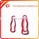 Promotional Bottle Shaped Purple Wrie Paper Clip Holder