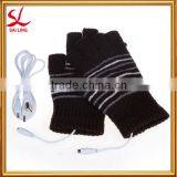 Heated Winter Gloves Hand Warmer Gloves USB Wool Fingerless thumbnail-2