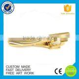 Custom Design Gold Plate Laser Logo Tie Clip thumbnail-1