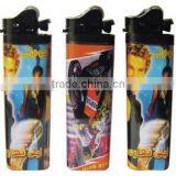 Cheap Bulk Flint Lighter With Butane Gas,black Head,77mm,80mm