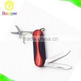 Orange TPR Handle Mini Pocket Knife With Keychain Ring Gift Knife