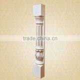 European Style White Wood Stair Legs Design thumbnail-1