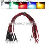 DC24V 20cm 5mm LED Pre Wired Warm White LED Lamp Light Bulb