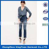 Stretch Jeans Female Trousers Thin Hip Jeans Pencil Pants Jeans thumbnail-2