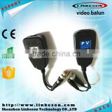BNC male power PVD video balun for CCTV