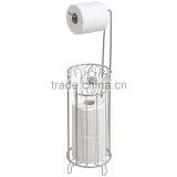 Homestar unique heavy durable stylish Free standing stainless steel decorative toilet paper roll holder