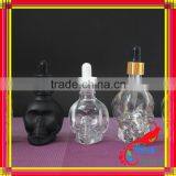 Skull Shape Glass Dropper Bottle for E-juice thumbnail-2