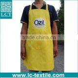Yellow Color Heat Transfer Print Cheap Promotional Kitchen Apron Waterproof thumbnail-1