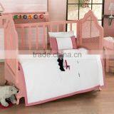 Cotton New Design Cheaper Embroidery Baby Crib Bedding Set thumbnail-1