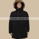 Men's Woven Fashion Garment With Fur Hood New Arrival Winter Duck Down Jacket thumbnail-1