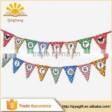New design mickey 1st birthday banner party supplies paper triangle flag