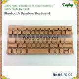 wooden keyboard bluetooth/wireless bamboo bluetooth keyboard for mobile phone