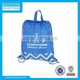 Nylon Chevron Drawstring Bags Backpack