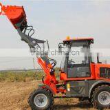 1.2 Ton Agricultural Machine Mini Wheel Loader With Grass Forks/ Grapple Bucket thumbnail-2