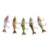 HS007 Minnow Four Sections Artificial Fishing Bait Bionic Lure With Hook thumbnail-6