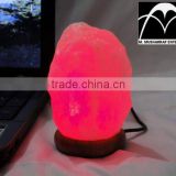 Himalayan Rock Salt USB Tiny RED Lamps NATURAL