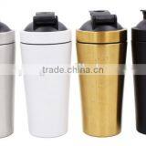 700ml 24 Ounce #304 18/8 Stainless Steel BPA Free Water Bottle Whey Protein Mug, With Built-In Mixing Lid Built in Agitator thumbnail-1