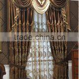 European Neo-Classical Balcony Hollow Out Embroidy Blackout Drape Curtain thumbnail-2