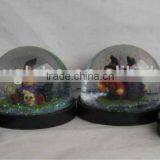 Plastic Water Globe With Custom Halloween Witch Inner thumbnail-1