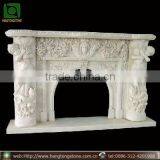 European Style Arch Marble Fireplace Mantel thumbnail-1
