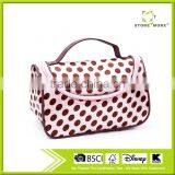 Store More Pink Dot Pattern Travel Toiletry Bag Organizer thumbnail-1